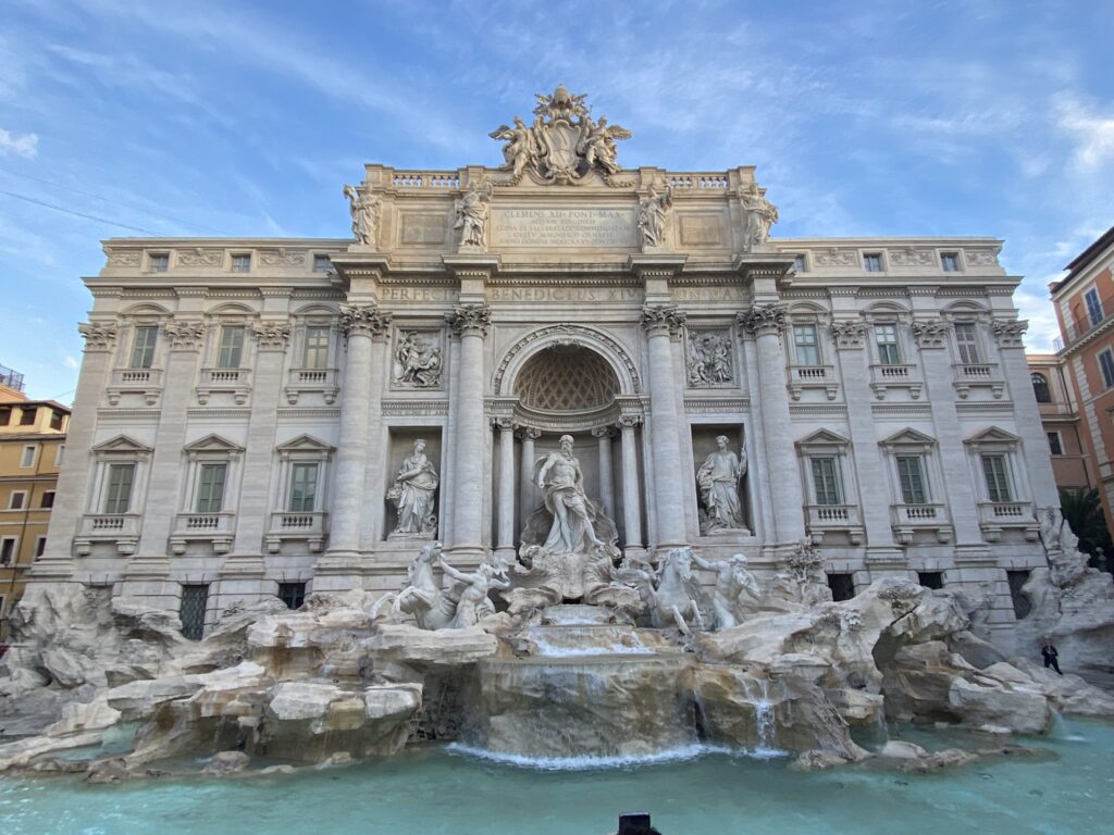 De trevi fontein in Rome, Italie